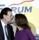 Mariano Rajoy saluda a María Dolores de Cospedal