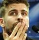 Gerard Piqué en la rueda de prensa ofrecida un día antes del partido de la liga de campeones que el Barça disputará el martes en el Camp Nou contra el Milan