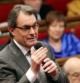 Artur Mas durante su intervención en la sesión de control en el Parlament de Catalunya