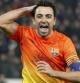 El centrocampista del FC Barcelona, Xavi Hernández celebra su tanto marcado de penalti que supuso el 1-2 ante el Paris Saint-Germain durante el partido de ida de cuartos de final de la Liga de Campeones disputado en el estadio Parque de los Príncipes de París