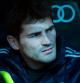 Iker Casillas, en el banquillo del Bernabéu.