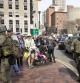 Presencia militar en Boston tras el atentado en el maratón.