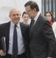 El ministro de Educación y el presidente del Gobierno, a la entrada del Congreso para la sesión de control