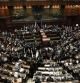 Vista general de la Cámara de Diputados durante la sesión conjunta del Parlamento, 319 senadores (cuatro de ellos vitalicios), y 630 diputados, más 58 delegados regionales, para la elección del presidente italiano