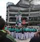 Els Castellers de Vilafranca a Broadgate Circle