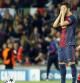 Los jugadores del Barça se lamentan tras un gol del Bayern en el Camp Nou