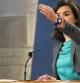 La vicepresidenta Sáenz de Santamaría, durante la rueda de prensa posterior al Consejo de Ministros