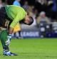 Víctor Valdés durante el partido de vuelta de las semifinales de la Liga de Camepones ante el Bayern de Múnich