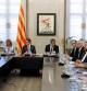 Reunión institucional en el Palau de la Generalitat sobre el derecho a decidir