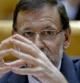El presidente del Gobierno, Mariano Rajoy, durante la sesión de control al Ejecutivo celebrada esta tarde en el pleno del Senado