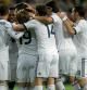 Los jugadores del Real Madrid celebran su gol