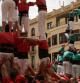 Castells simultanis durant la diada de Fires de Maig