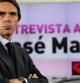 El expresidente del Gobierno José María Aznar, momentos antes de la entrevista que ha concedido esta noche a la cadena de televisión Antena 3