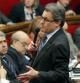 El presidente catalán, Artur Mas, esta mañana durante la sesión de control del Parlament.