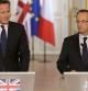 Cameron y Hollande en París