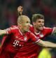 Robben celebra su gol
