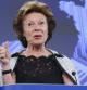 La vicepresidenta de la Comisión Europea y responsable de telecomunicaciones, Neelie Kroes