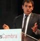 Albert Rivera, durante la conferencia en la Cambra de Comerç