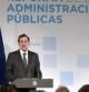 El presidente del Gobierno, Mariano Rajoy, durante su intervención hoy en el acto convocado en el Palacio de la Moncloa para presentar la reforma de las administraciones públicas.