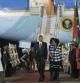 El presidente de estados Unidos, Barack Obama, a su llegada a Sudáfrica