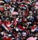 Simpatizantes de los Hermanos Musulmanes durante la protesta a favor del depuesto presidente Morsi