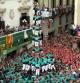 El 3 de 9 amb folre i agulla dels Castellers de Vilafranca a la diada Sant Fèlix del 2012.