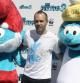 Iniesta, en un acto de los Pitufos 2