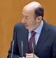 Alfredo Pérez Rubalcaba rebate en el Congreso la intervención de Rajoy para explicar los escándalos por la supuesta corrupción del PP y el caso Bárcenas