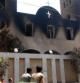 Una iglesia copta en la localidad de Minya quemada el pasado día 14 de agosto