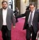 El president de la Generalitat, Artur Mas, y el de ERC, Oriol Junqueras, en los pasillos del Parlament de Catalunya