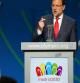 Mariano Rajoy habla durante la presentación de Madrid 2020