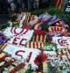 Ofrendas florales frente a la estatua a Rafael Casanova en Barcelona