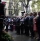 El president Mas acompañado del Govern delante del monumento a Rafael Casanova