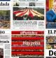 Portadas del día después de la Diada y la Via Catalana