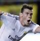 Gareth Bale celebra su primer gol con los blancos