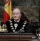 Don Juan Carlos, junto al presidente del Tribunal Supremo, Gonzalo Moliner, y el ministro de Justicia, Alberto Ruiz Gallardón, durante el acto de apertura del Año Judicial.