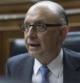 El ministro de Hacienda, Cristóbal Montoro, en el Congreso de los Diputados