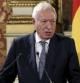 El ministro español de Asuntos Exteriores, José Manuel García-Margallo, comparece durante una rueda de prensa conjunta con el ministro de Exteriores de Francia, Laurent Fabius