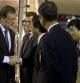 Fotografía facilitada por Presidencia del Gobierno español, del jefe del Ejecutivo, Mariano Rajoy a su llegada al aeropuerto de Haneda, en Tokio, en una visita oficial durante la que será recibido por el emperador Akihito, buscará nuevas vías para las empresas españolas y visitará la ciudad de Fukushima.