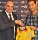 Gerard López, nuevo seleccionador catalán, junto a Andreu Subies, presidente de la FCF