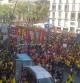 La plaza Universitat y la calle Pelayo se han llenado de manifestantes contra los recortes y la ley Wert