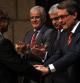 El presidente catalán Artur Mas ha otorgado la medalla del premio Justícia Catalunya al exfical en jefe de Catalunya, Martín Rodríguez Sol