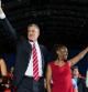 Bill de Blasio celebra la victoria en las elecciones a la alcaldía de Nueva York junto a su mujer