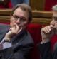 Artur Mas y Francesc Homs, durante la sesión de control al Govern del pasado miércoles