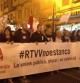 Imagen de la manifestación contra el cierre de RTVV.