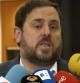 El presidente de Esquerra Republicana de Catalunya (ERC), Oriol Junqueras, atiende a los medios momentos antes de participar en la conferencia "El derecho a decidir. Un derecho democrático" organizada por la Alianza Libre Europea, esta mañana en la sede del Parlamento Europeo, en Bruselas, en un momento de debate en Catalunya por la posición del PSC, reacia a seguir la estrategia del bloque proconsulta.
