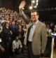 El presidente del Gobierno, Mariano Rajoy, a su llegada a la clausura de la Convención Nacional de Nuevas Generaciones