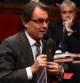 Artur Mas, durante la sesión de control en el Parlament del pasado miércoles.