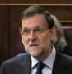 El jefe del Ejecutivo, Mariano Rajoy, durante su intervención en la sesión de control al Gobierno que se celebra hoy en el Congreso de los Diputados.