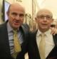 Luis de Guindos y Cristóbal Montoro, juntos, en los pasillos del Congreso en una imagen de archivo
